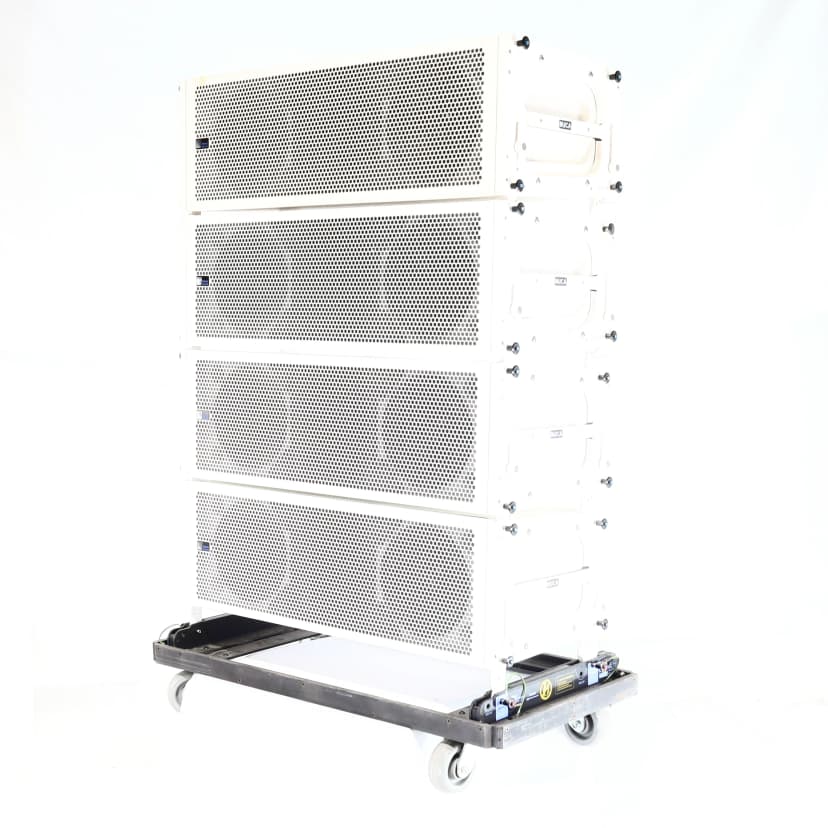 (04) Meyer MICA Line Array Speakers, (01) Meyer 1100-LFC Subs
