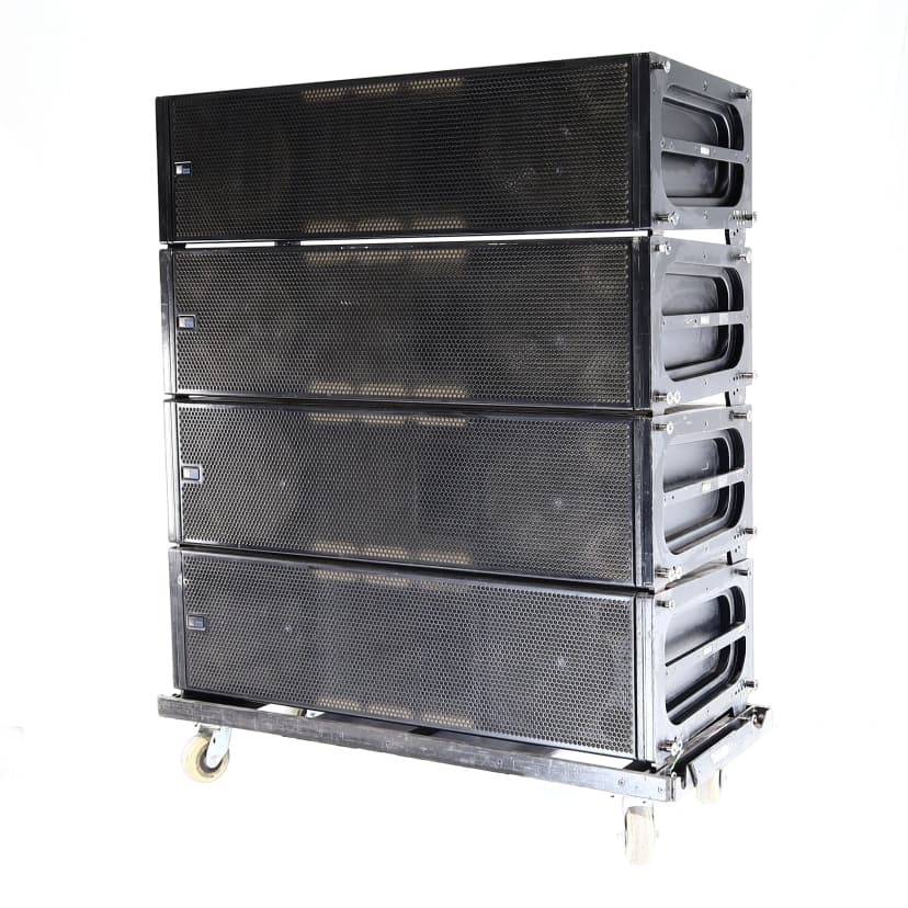 (08) Meyer Sound MILO Line Array Speakers, (02) Meyer 700-HP Subs