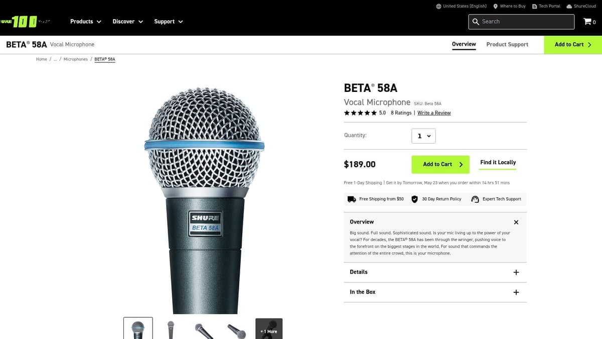 Shure Beta 58A