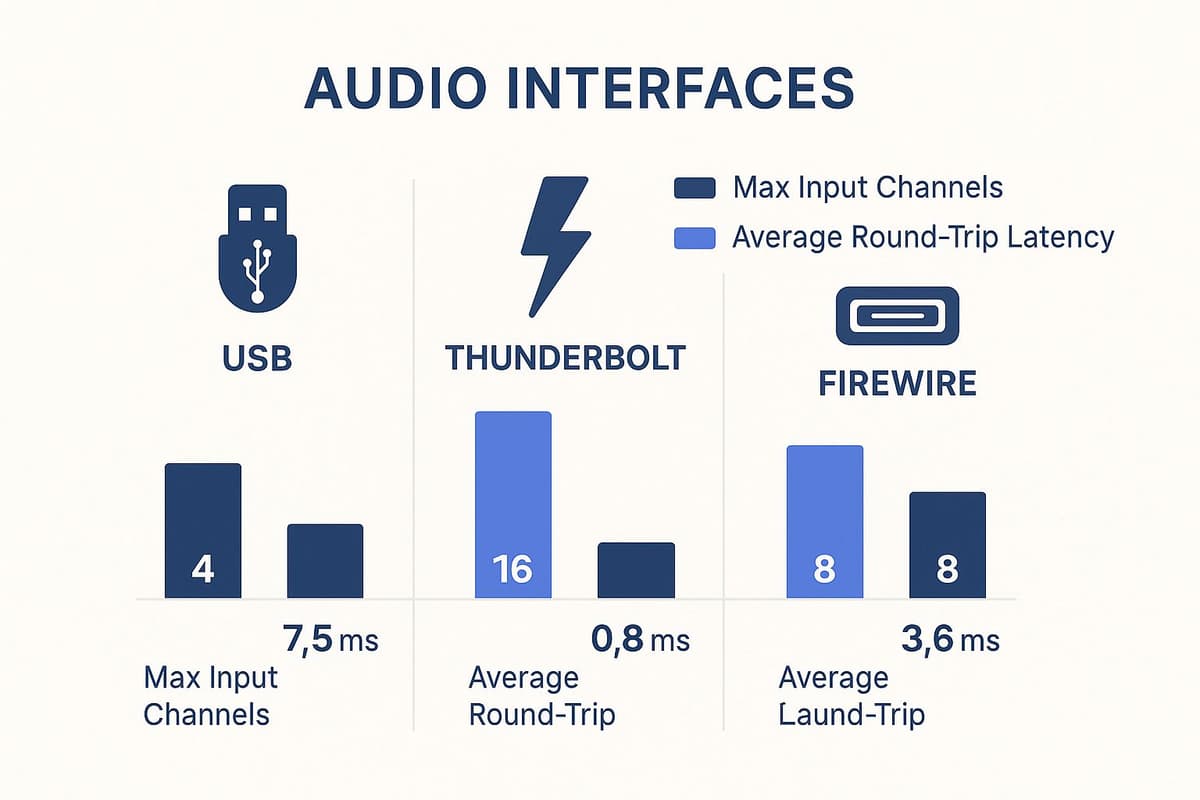 Infographic about audio interface for live performance