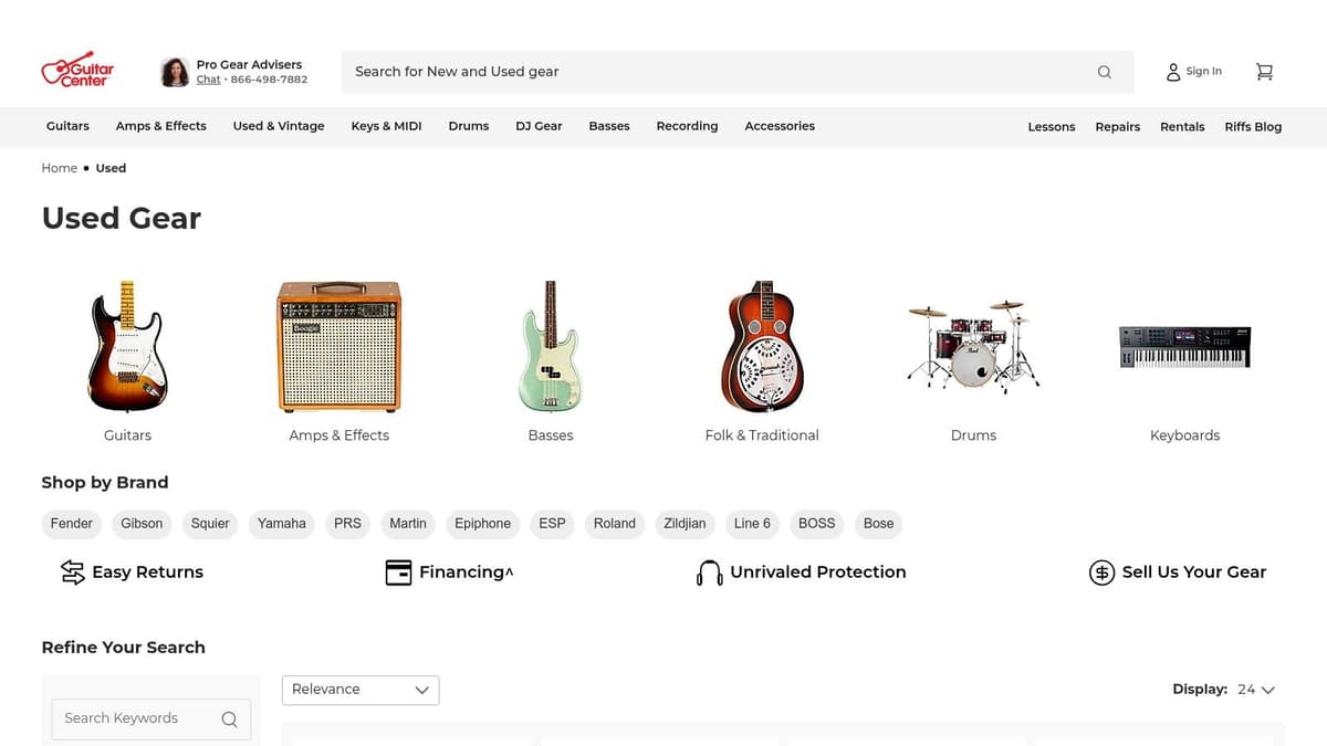 Guitar Center Used