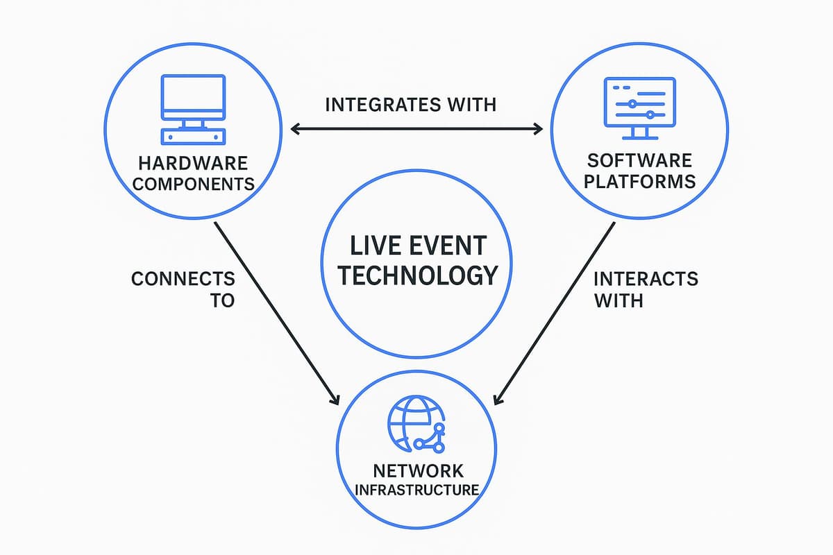 Infographic about live event technology