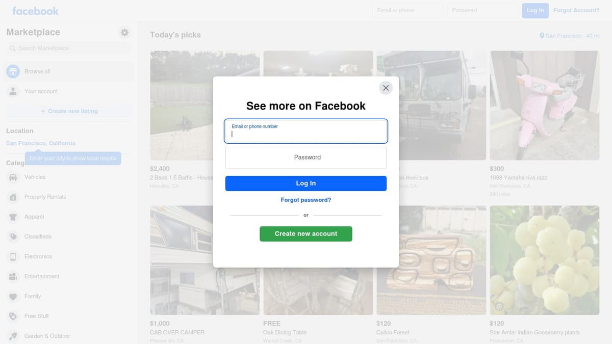 Facebook Marketplace